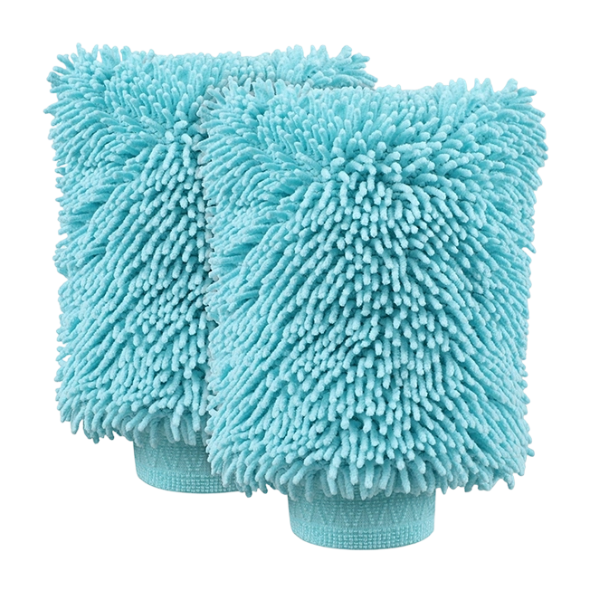 2 Pack Chenille Microfiber Car Wash Mitt Scratch-Free Lint-Free Large