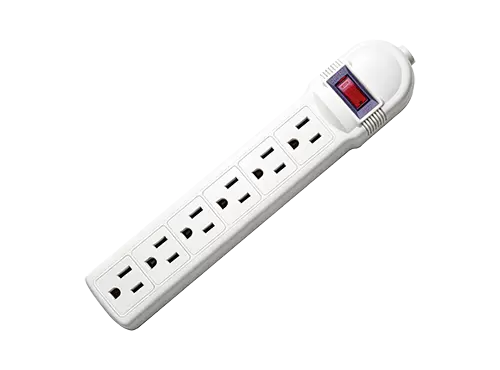 ALLROAD 6 Outlet Power Strip, Reset/Off Switch, 6 Grounded 3-Prong