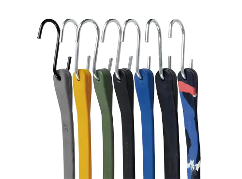 ALLROAD EPDM Bungee Cords with Hooks, 30% Thicker, Sizes 9-41in Color-Coded