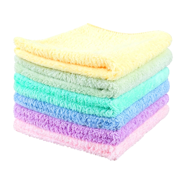 ALLROAD Coral Fleece Cloths 6 Pack 30x30cm, Microfiber Kitchen Dish Towels